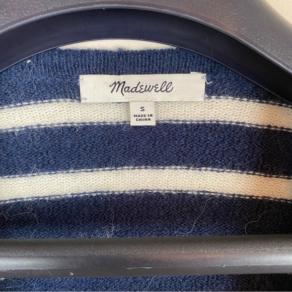 Madewell Cozy Walker Striped Cardigan Sweater - Picture 3 of 6